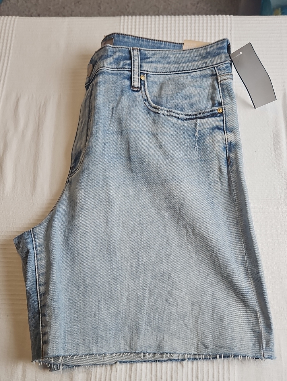 KUT From The Kloth High Rise Hailey Bermuda: Vintage Blue - Picture 12 of 14